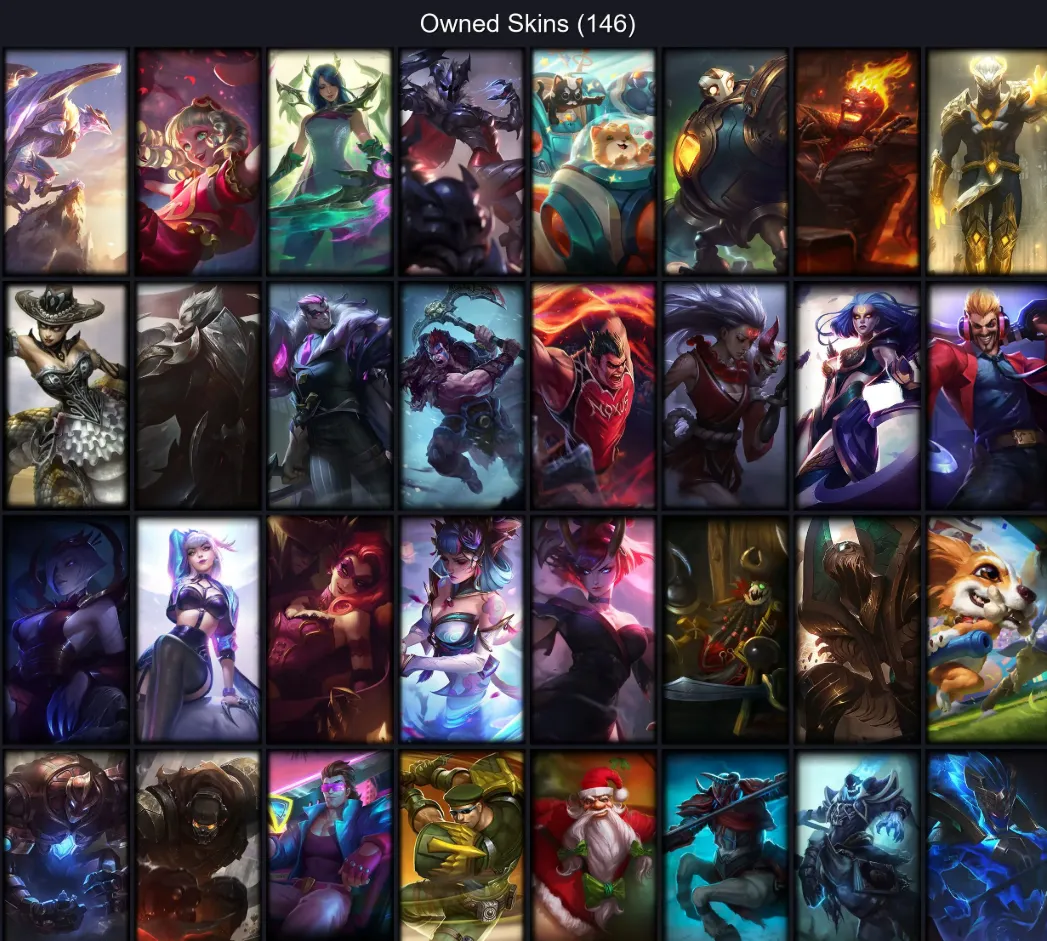 😟【EUW】⸱ 📋 173 Skin⸱ 🤞 133 Champ⸱ 🥽 Unranked⸱ ⛳️ Level 368⸱ 🌇 1364 RP⸱ 🌯 2025 Ready⸱ 🐵 Email Access⸱ 🦡 625 BE⸱ ☄️ Honor 3 